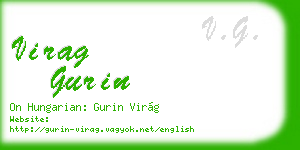 virag gurin business card